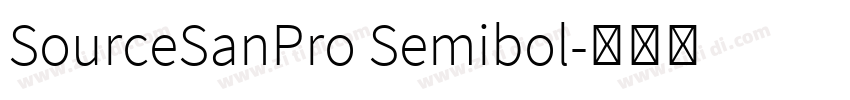 SourceSanPro Semibol字体转换